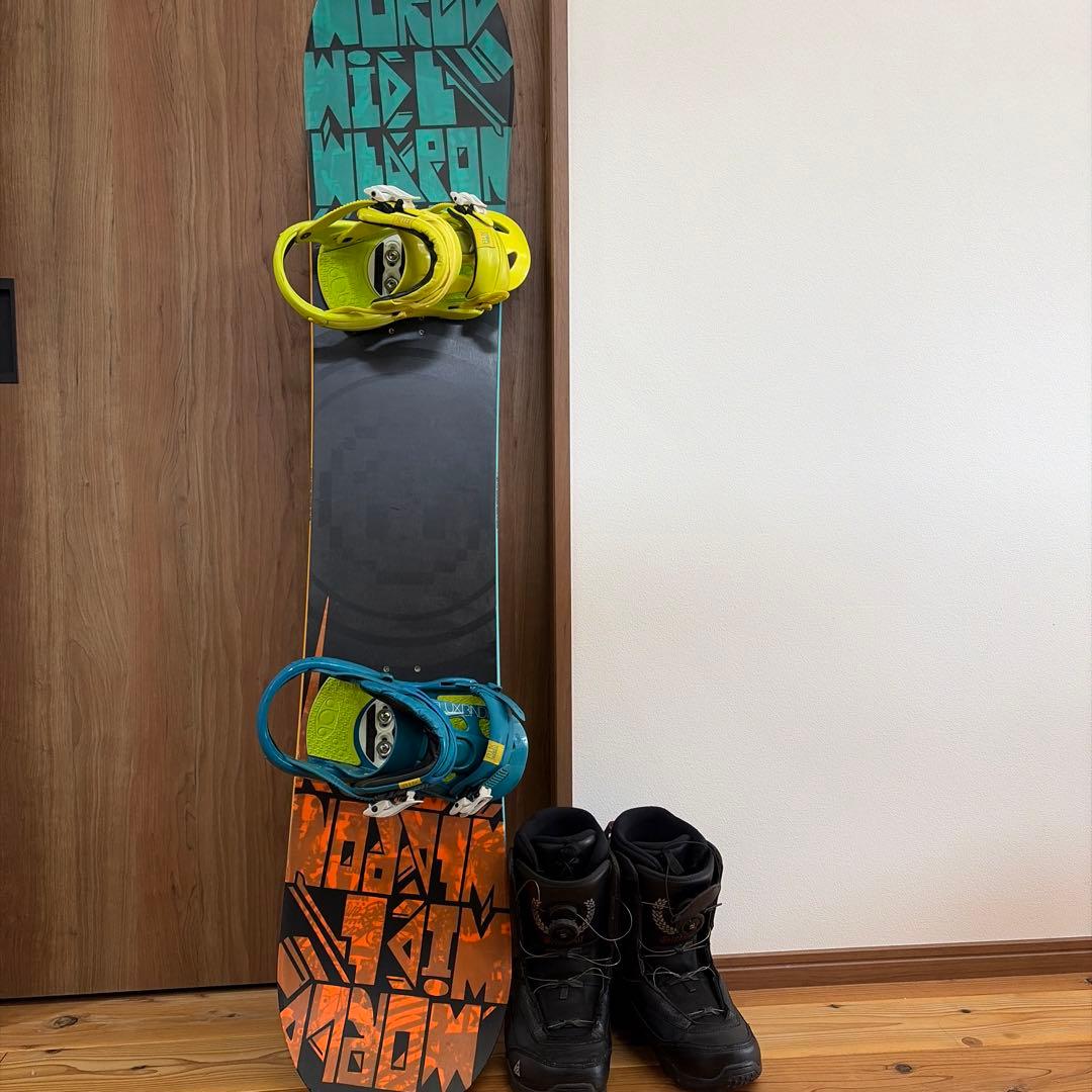 【ケース付】K2 スノーボード BURTONバインディング　ケース3点セット K2 ケーツー スノーボード 3点セット キッズ ジュニア 23-24 MINI