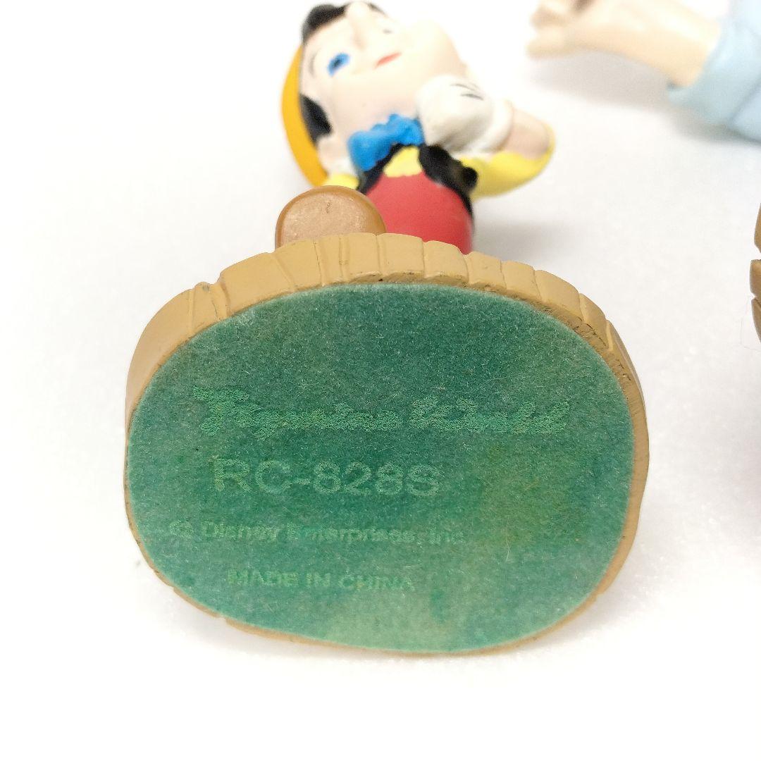 当時物 ディズニー ピノキオ ゼペットじいさん 陶器製 フィギュア 2種