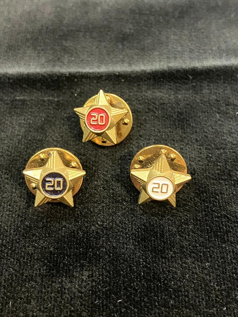 TENDERLOIN テンダーロイン スター ピンズ 星形 バッジ 3個セット 大きいサイズ 約22mm シンプル星型スタースタッズ ポイント ピンバッジ