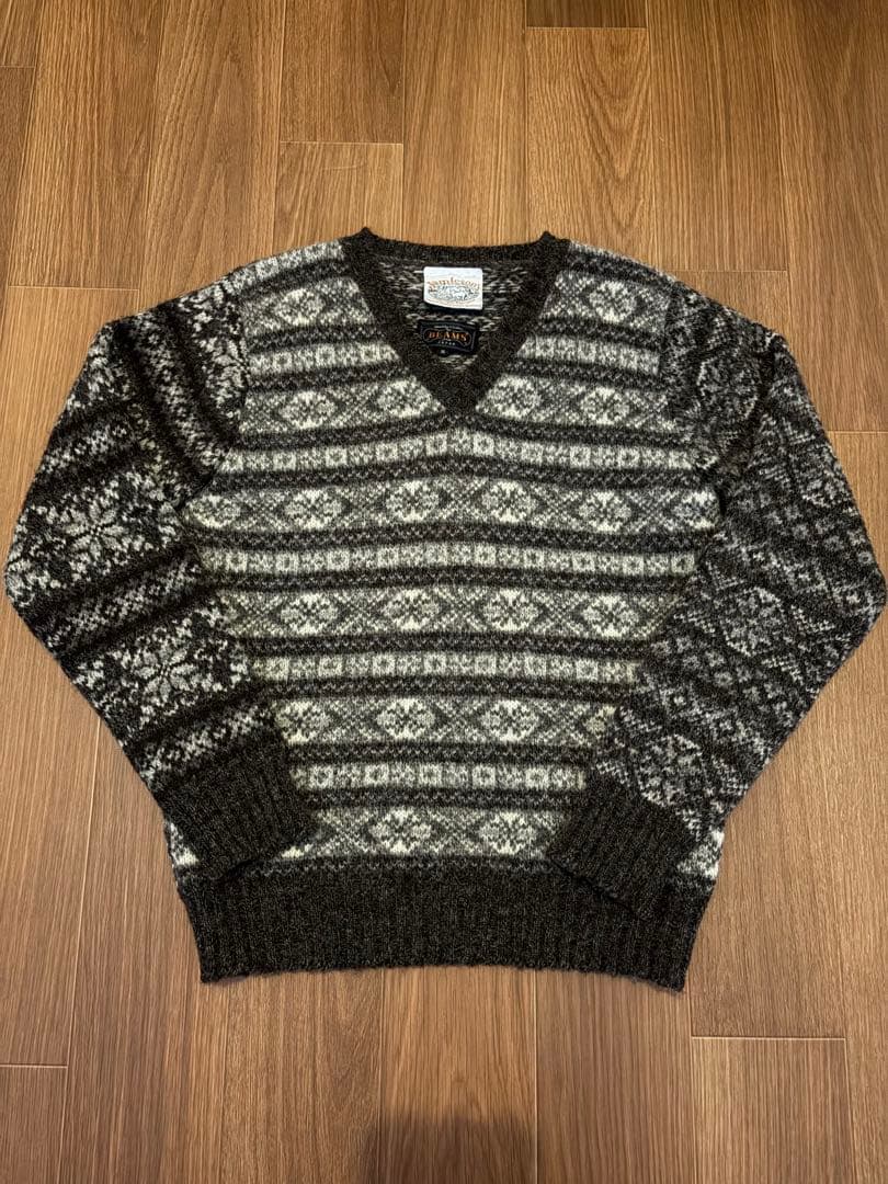 Jamieson’sジャミーソンズBEAMSビームスプラス フェアアイルセーター Fair Isle Knit Wear&Goods ~Jamieson's×BEAMS PLUS~｜BEAMS PLUS