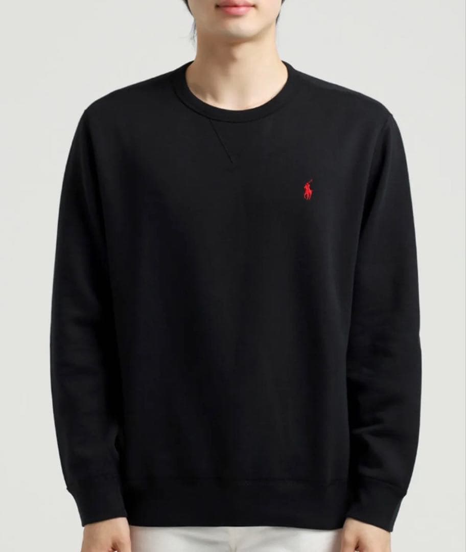 Ralph Lauren ブラック スウェット ラルフ ローレン（RALPH LAUREN）（メンズ）ループバック テリー