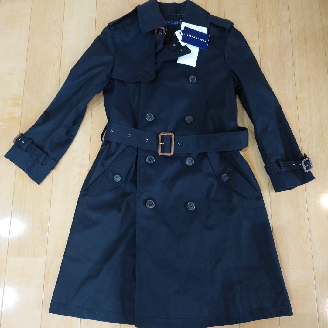 セール【新品】ラルフローレン　トレンチコート　7号　ブラック　定番　タグ付き RALPH LAUREN(ラルフローレン) トレンチコート メンズ JPN：11号 中古