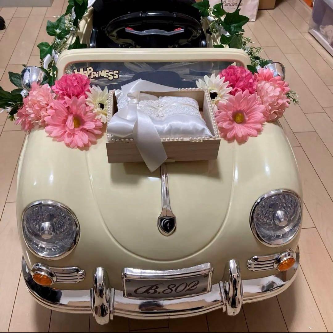 装飾品リングピロー付き ラジコンカー ポルシェ リングボーイ