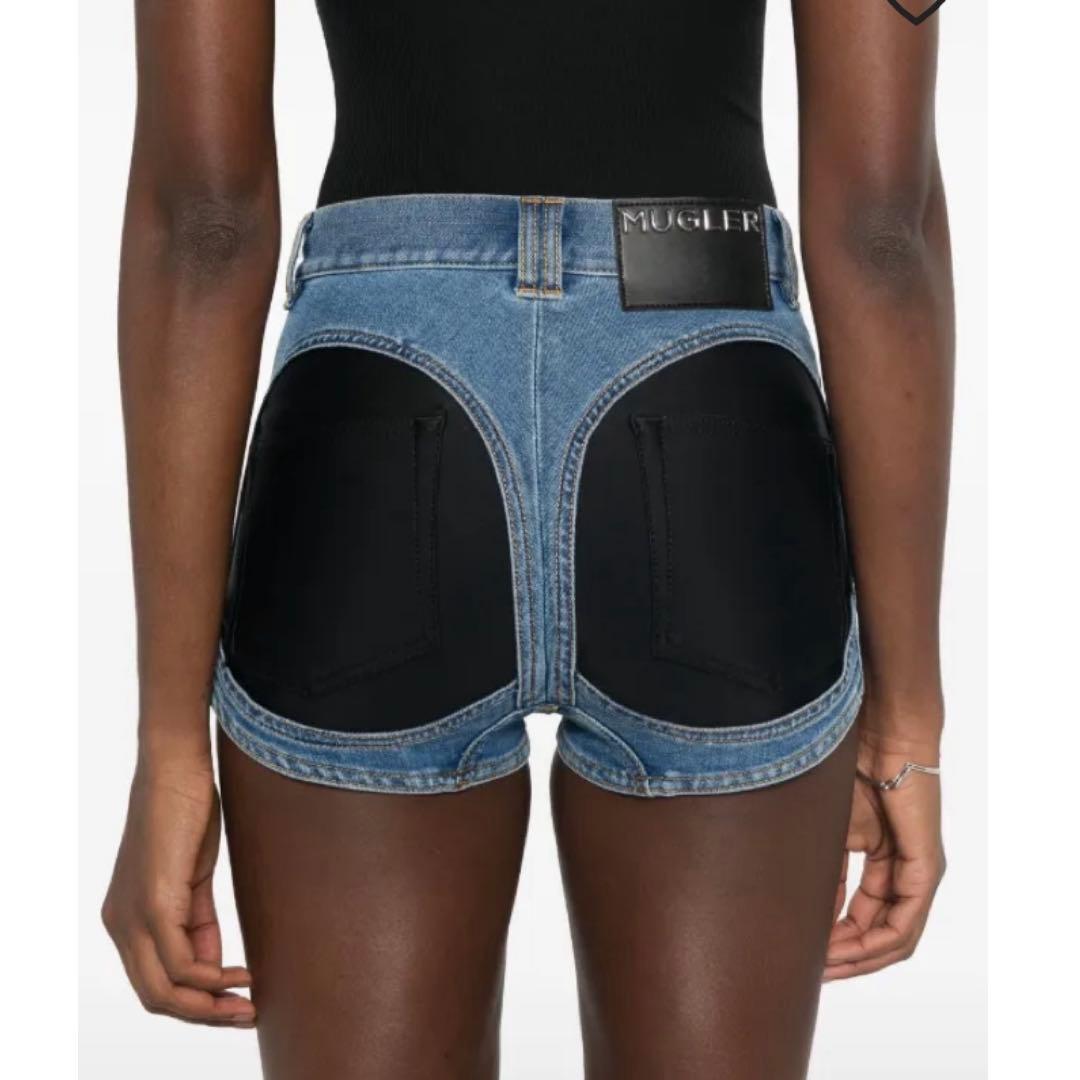 MUGLER デニムショートパンツ MUGLER Cotton Denim Shorts Mugler