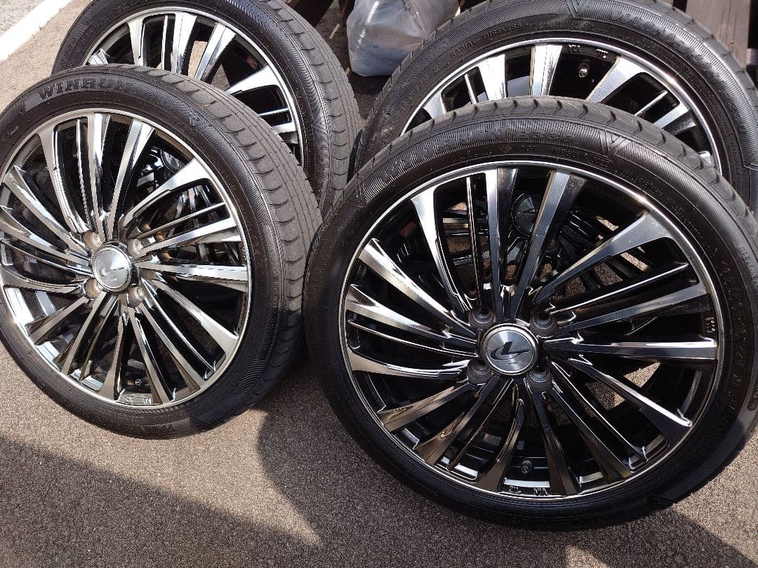 １６インチ　タイヤアルミ４本セット 16インチ アルミホイール MT-C 5.0J 4穴 インセット45 PCD100 4穴 深