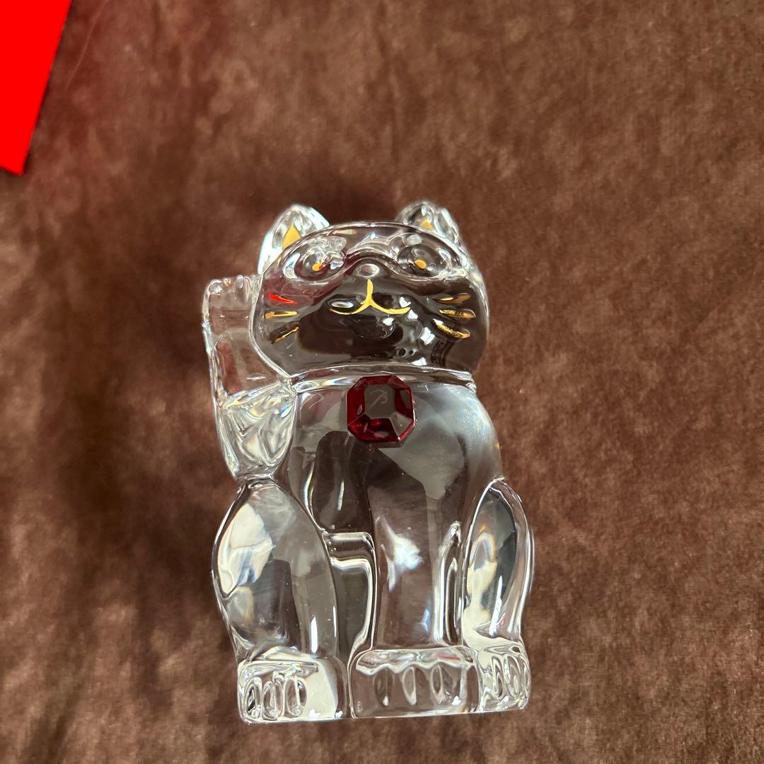 バカラ まねき猫 レッドオクトゴン 未使用