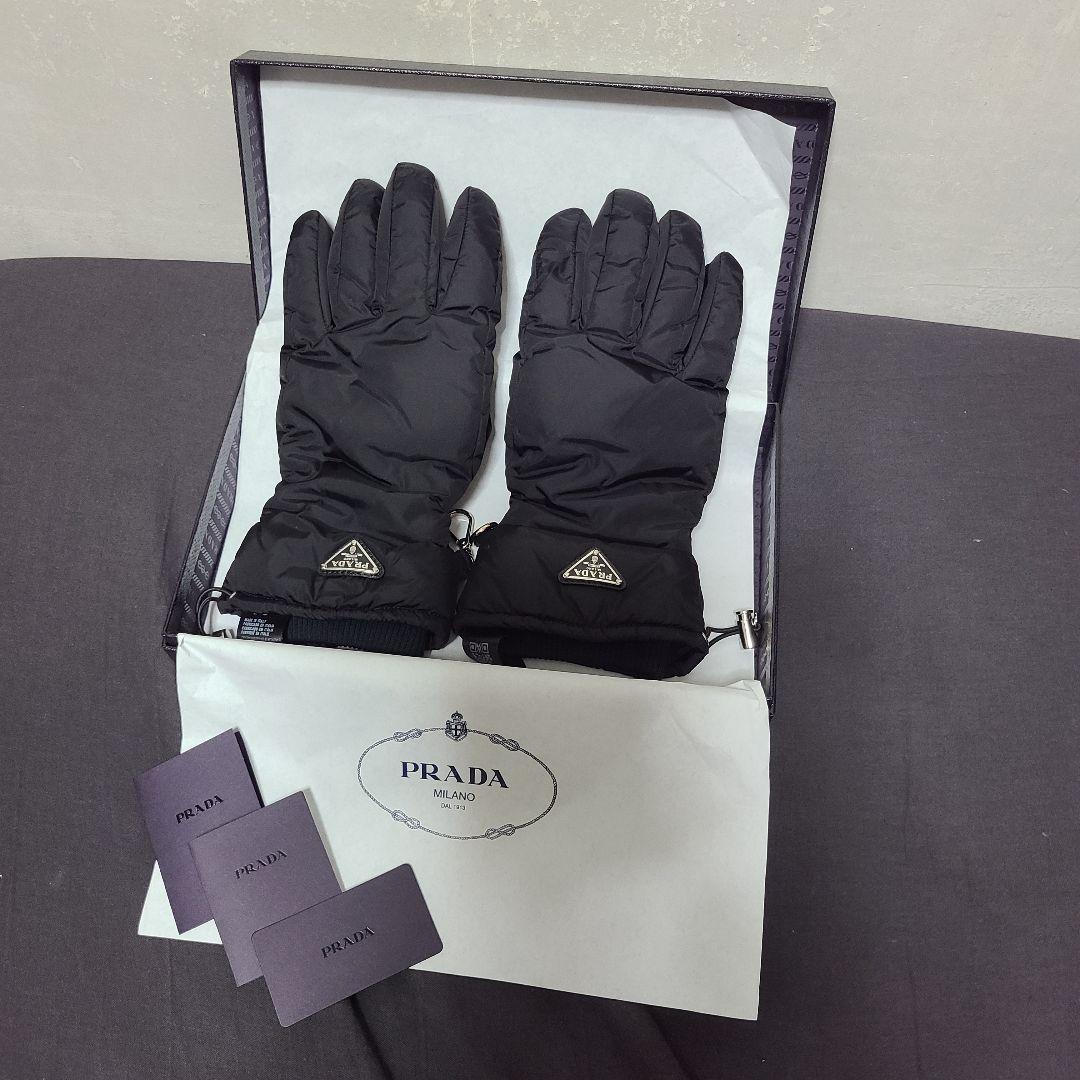 最終値下げ【PRADA】Re-Nylon グローブ ブラック Re-nylon グローブ | PRADA