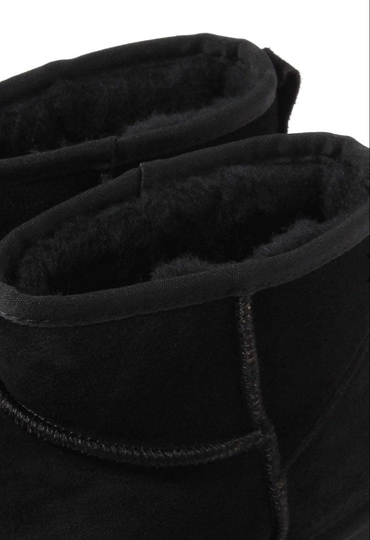 《EMU》厚底ムートンブーツ　ブラック24センチ