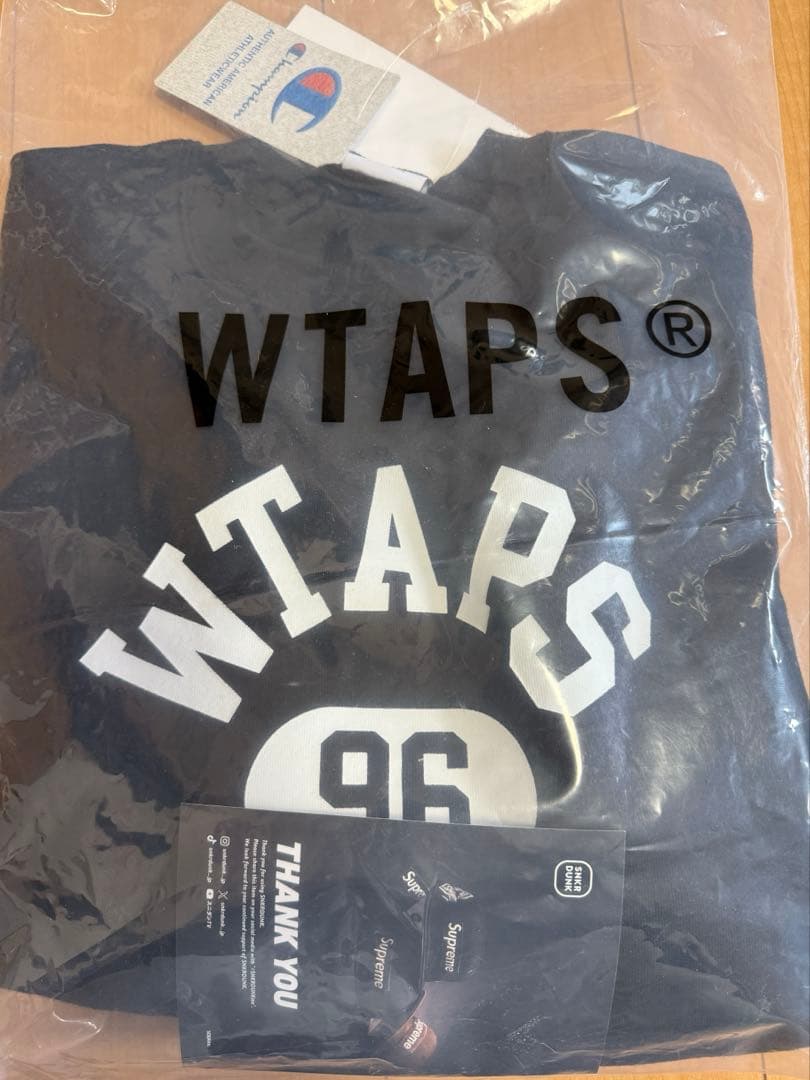 WTAPS championトレーナー Lサイズ 黒 中古・古着通販】WTAPS (ダブルタップス) Champion (チャンピオン