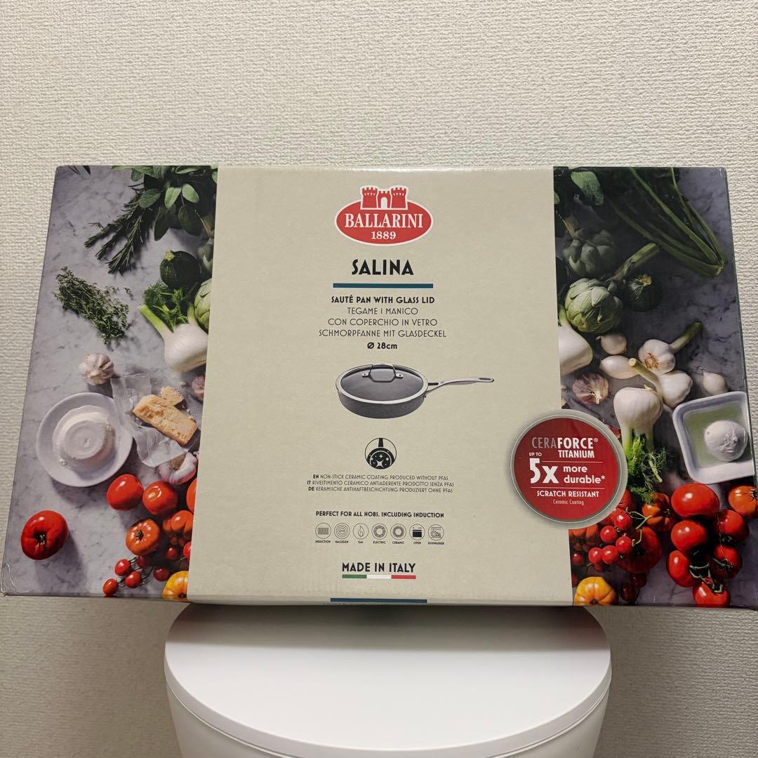 新品 BALLARINI バッラリーニ 深型 フライパン 28cm 蓋付き BALLARINI（バッラリーニ） 【在庫限り】バッラリーニ カプレラ