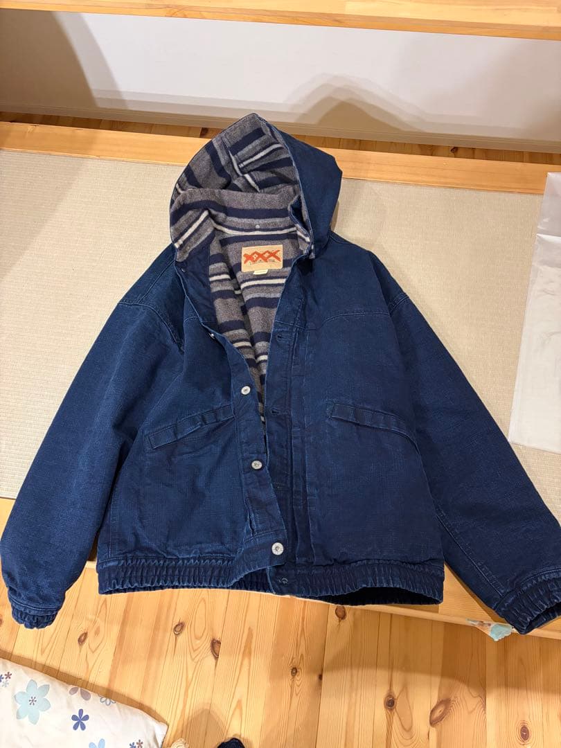 テンダーロインジャケット TENDERLOIN】テンダーロイン『DENIM BLANKET HOODED JACKET sizeX