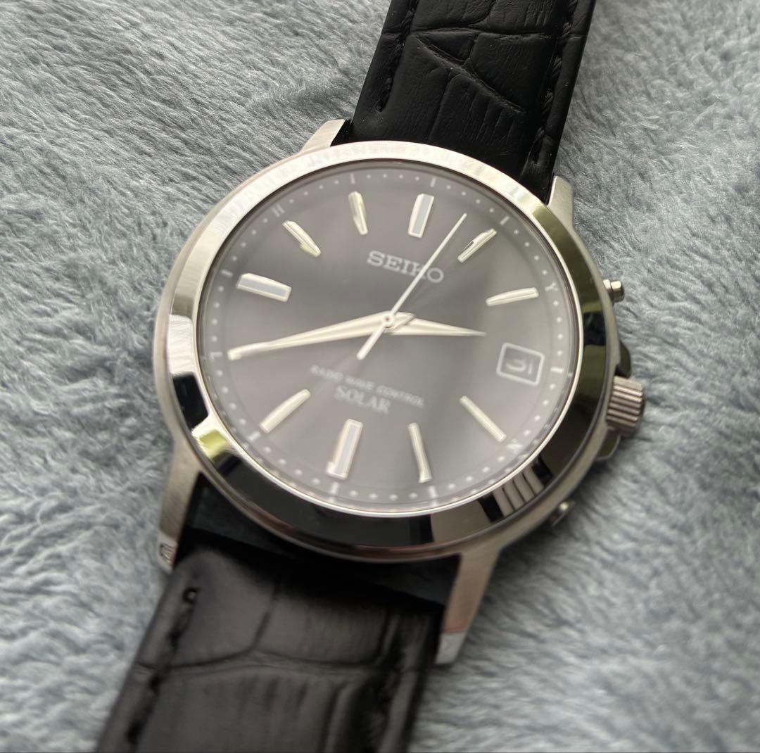 SEIKO セイコー 電波ソーラー 腕時計 レザーベルト メンズ 楽天市場】【 メタル × レザー ベルト2種付き 】 SEIKO セイコー 電波