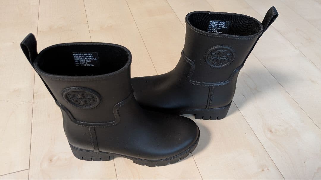 Tory Burch 黒ラバーショートブーツ 楽天市場】トリーバーチ ショートブーツ レディース ヒール9cm きれい