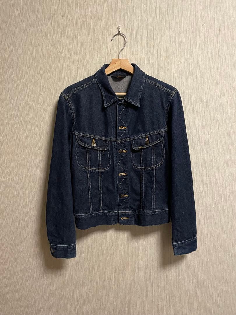 【極美品】Lee リー 101-J 復刻 デニムジャケット 濃紺 38（M相当） Lee（リー） デニムジャケット gジャン Lee/リー「101周年記念モデル