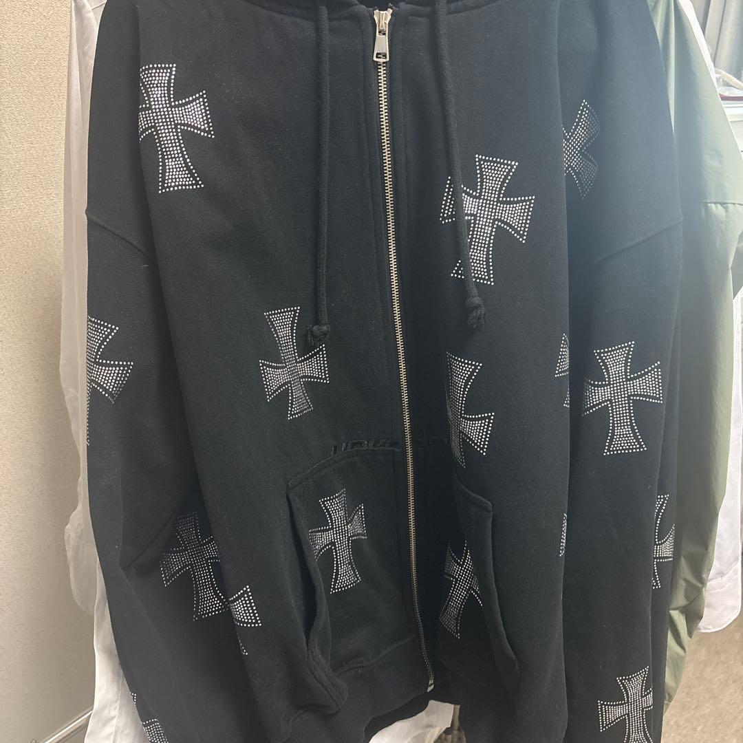 unknown パーカー 中古・古着通販】Unknown (アンノウン) ジップパーカー ネイビー