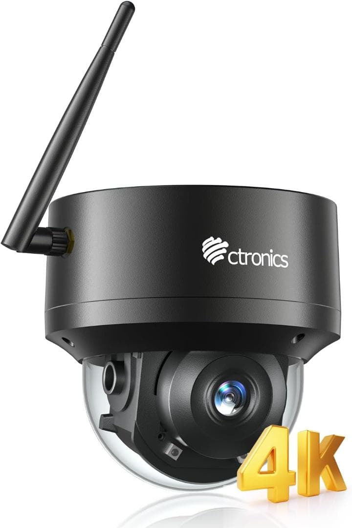 ctronics 4K防犯カメラ Amazon.co.jp: Ctronics 4K 防犯カメラ 屋外 自動追尾 屋外監視カメラ