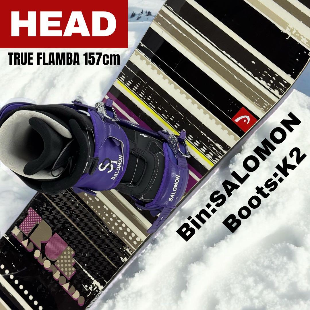HEAD 157cm メンズ スノーボード 3点セット SALOMON K2 HEAD 157cm メンズ スノーボード 3点セット SALOMON K2 HEAD 157cm