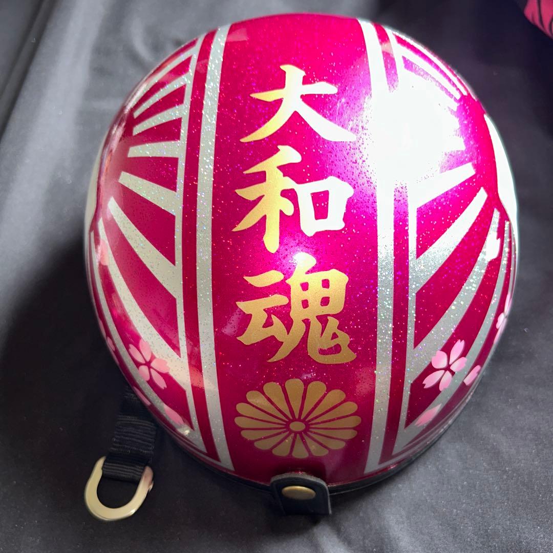 ピンク日章コルク 桜デザイン 半 7色ラメ＆大和魂 - メルカリ