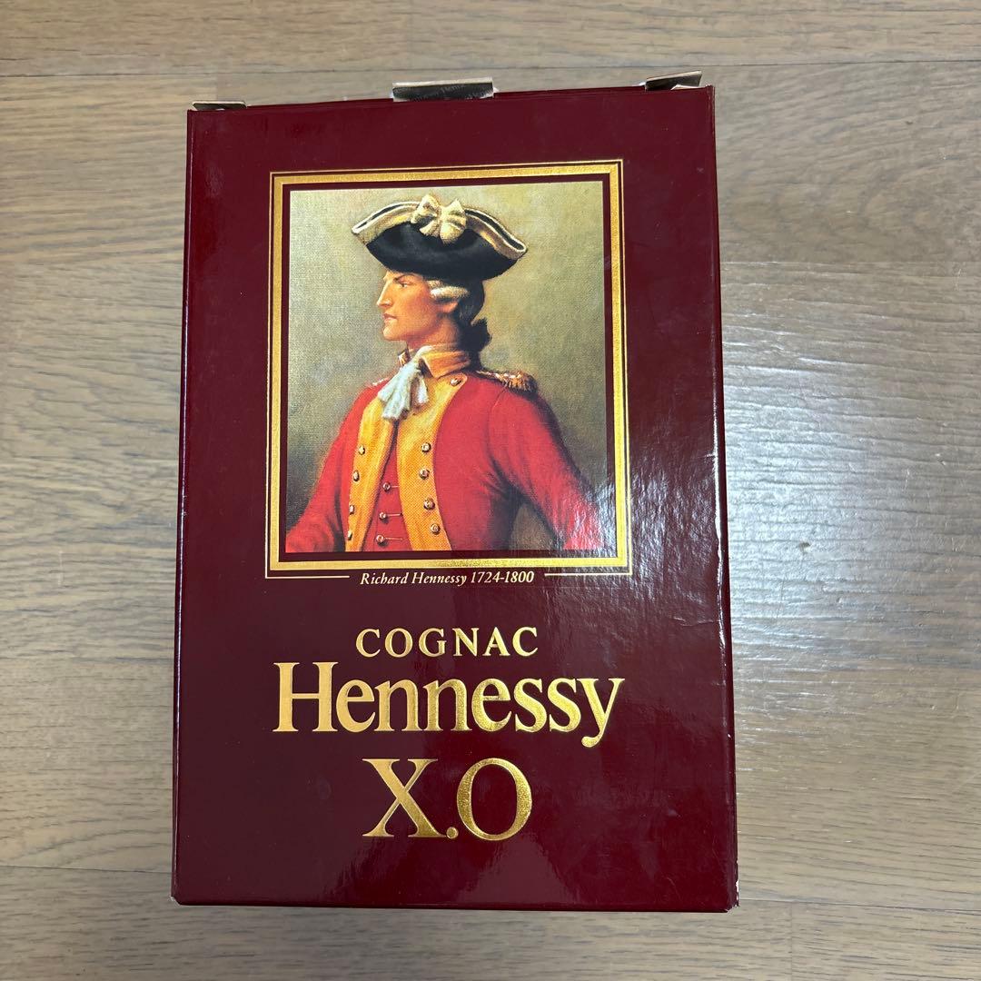 「未開封」 Hennessy X.O コニャック 古酒50年物未開栓ヘネシーX.Oコニャック金キャップグリーンボトル