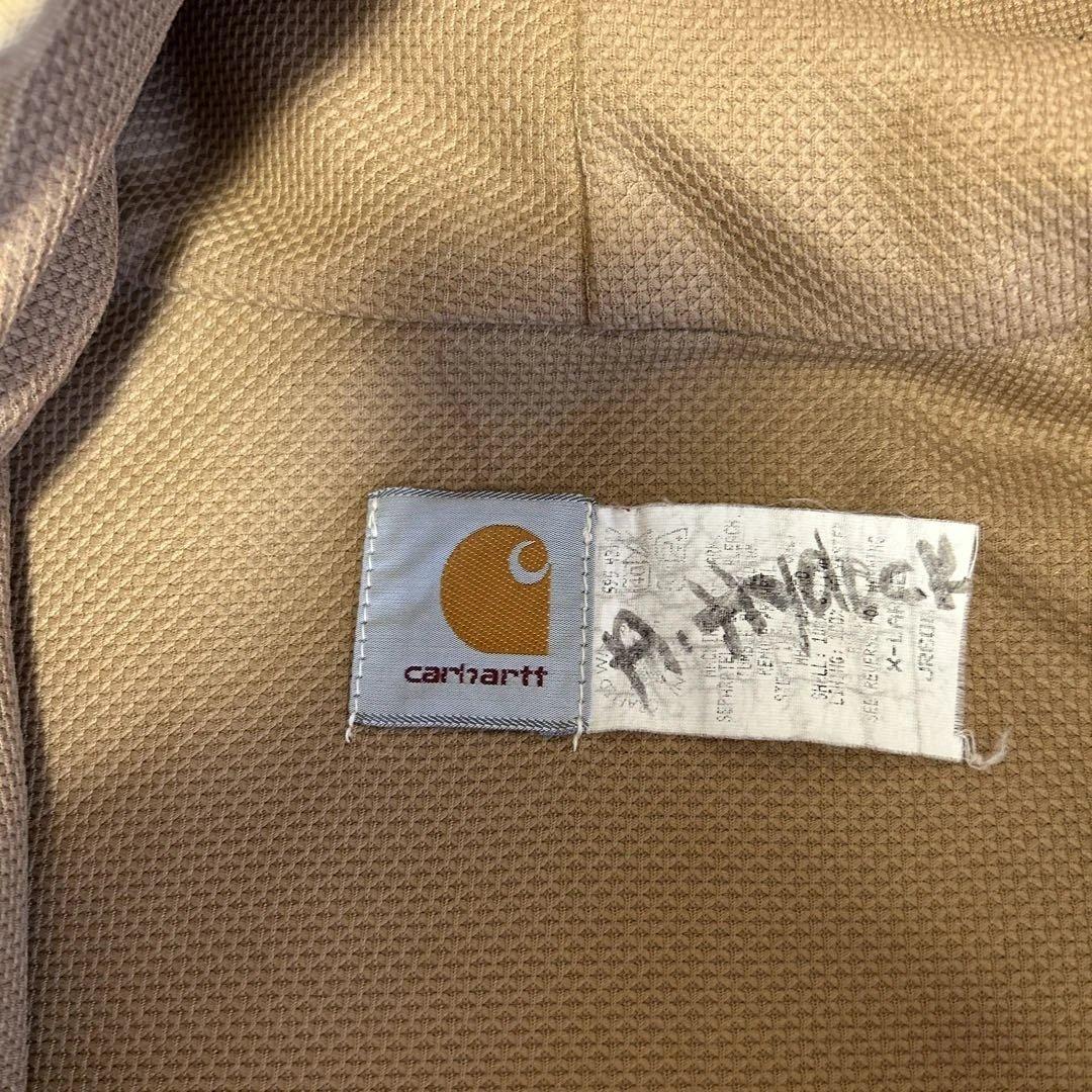 Carhartt フード付きベージュジャケット - メルカリ