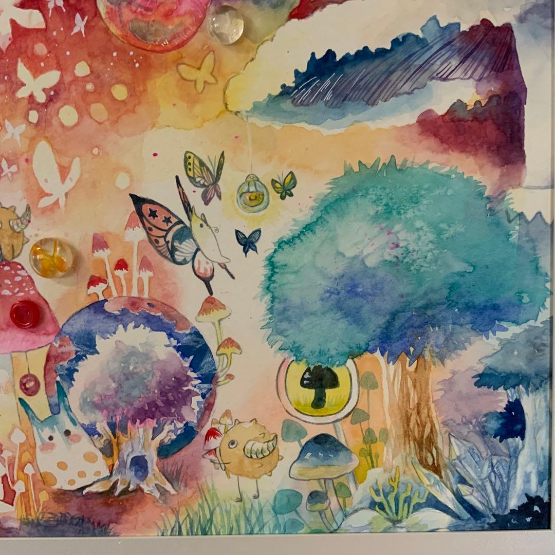 手描きイラスト 水彩画 オリジナルイラスト ファンタジー 原画 - メルカリ
