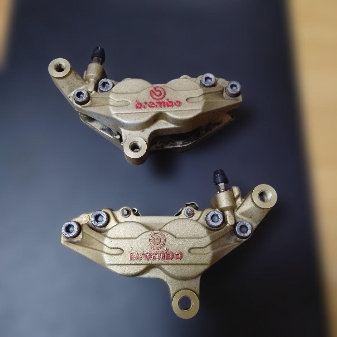 xjr1300 1998年 RP01 純正ブレンボキャリパー パット付 XJR1300 98年 RP01J 純正 フロントブレーキセット キャリパー xjr1300