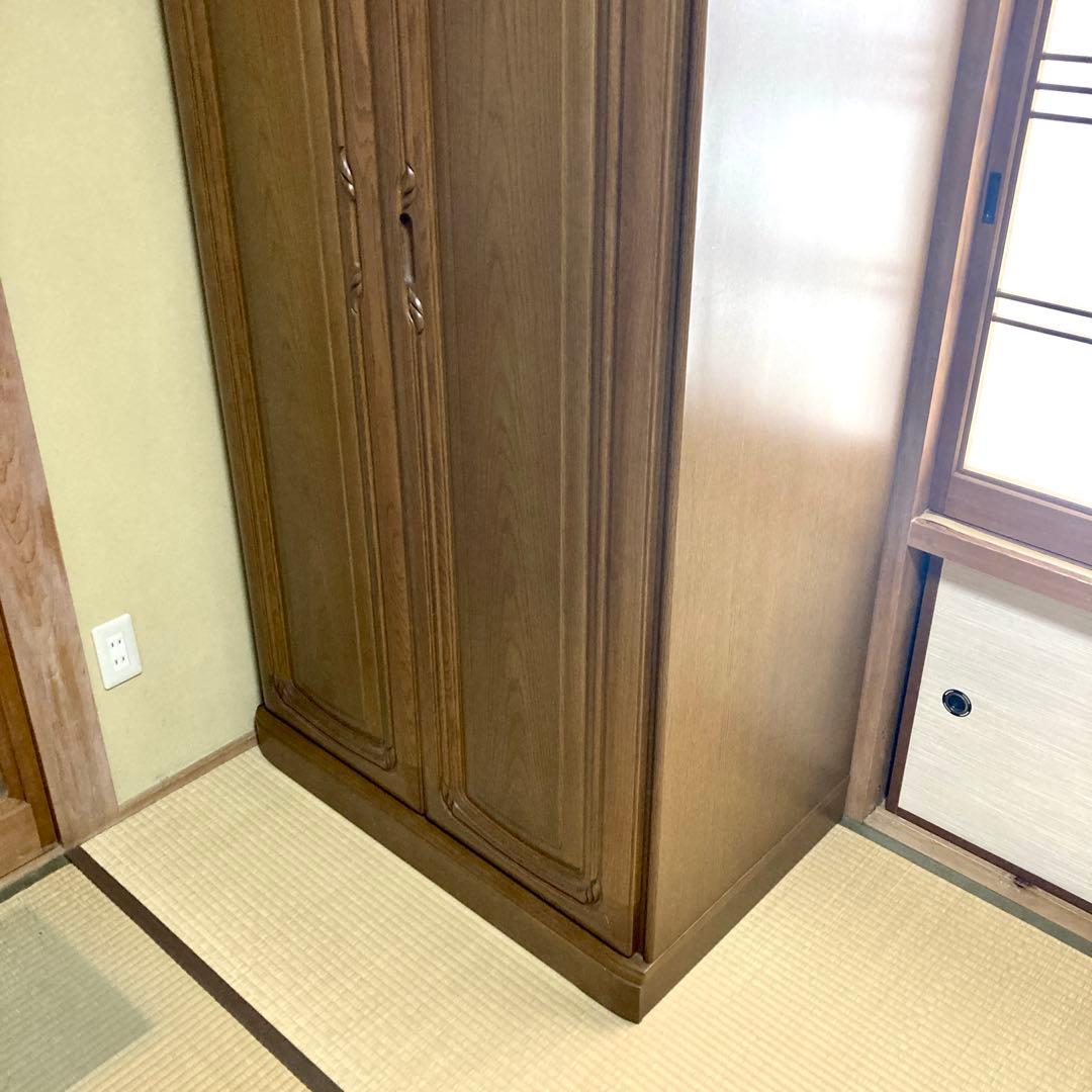 送料込✨】タンス 箪笥 2ドア クローゼット ムク材 天然木