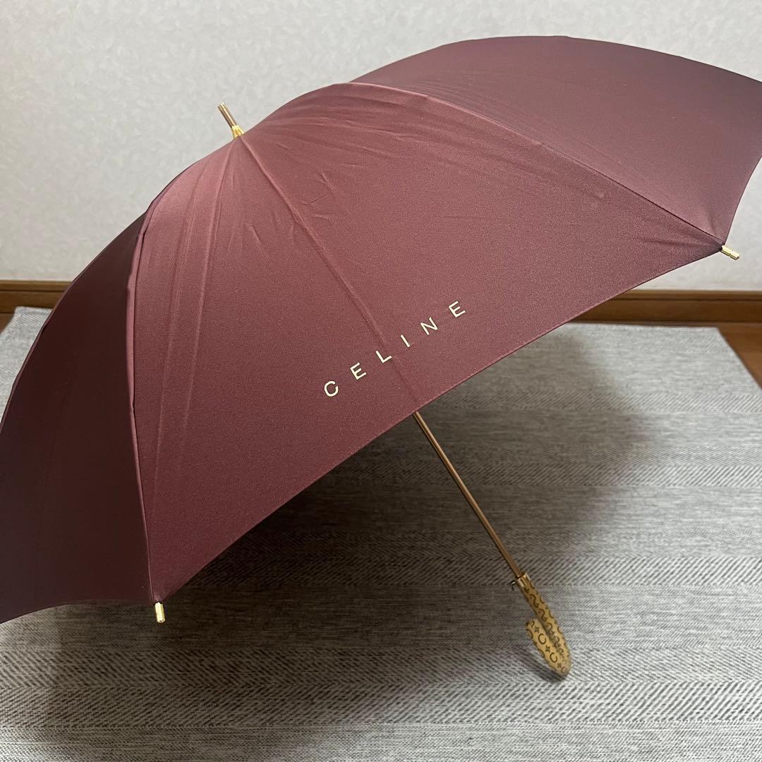 美品　CELINE セリーヌ　文字ロゴ　晴雨兼用傘　チョコレートカラー　マカダム 楽天市場】セリーヌ 傘（バッグ・小物・ブランド雑貨）の通販