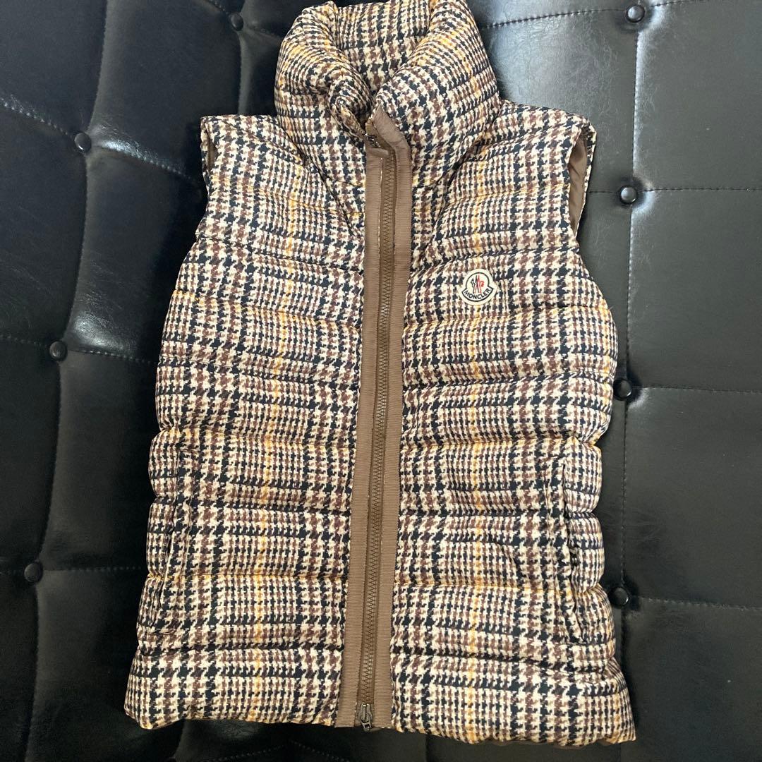 MONCLER チェック柄 ダウンベストレディースM MONCLER】モンクレール『BASTIEN グレンチェック ダウンベスト size5
