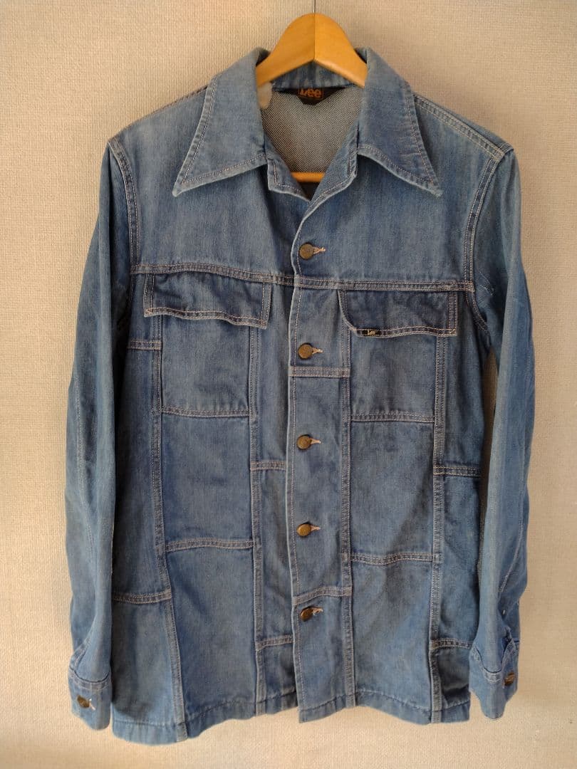 ’70s Lee DENIM PATCHWORK JKT Lee Vintage 60s 70s Rider Denim Jean Jacket Patchwork Quilted