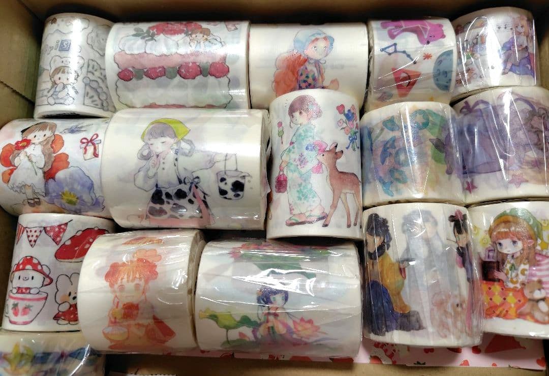 か*ん様 海外マステ まとめ売り16個　新品13・中古3個 人物 巻売り 和紙 か*ん様 海外マステ まとめ売り16個 新品13・中古3個 人物