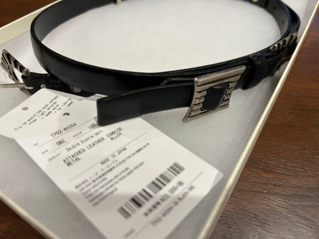 TOGA PULLAブラックレザーベルト ダブルバックルベルト トガ　プルラ 定価¥32 000】TOGA PULLA トーガプルラ ダブルバックルベルト｜Yahoo