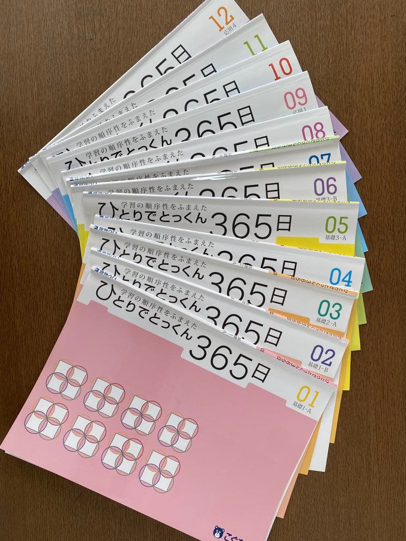 ひとりでとっくん365日　全12セット ひとりでとっくん365日01～12の12冊&テスト01-12の4冊 フルセット