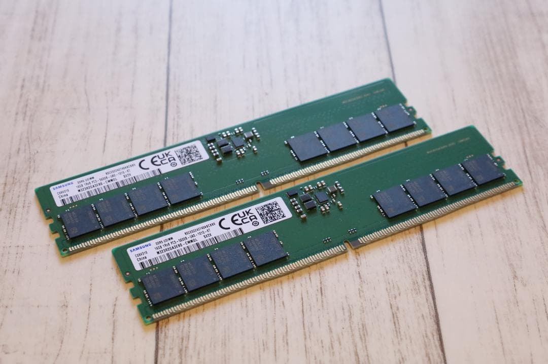 【動作確認済】SAMSUNG DDR5-5600 32GB (16GBx2) Samsung 32GB DDR5-5600 SODIMM Memory CL46 - 1.10 V Unbuffered