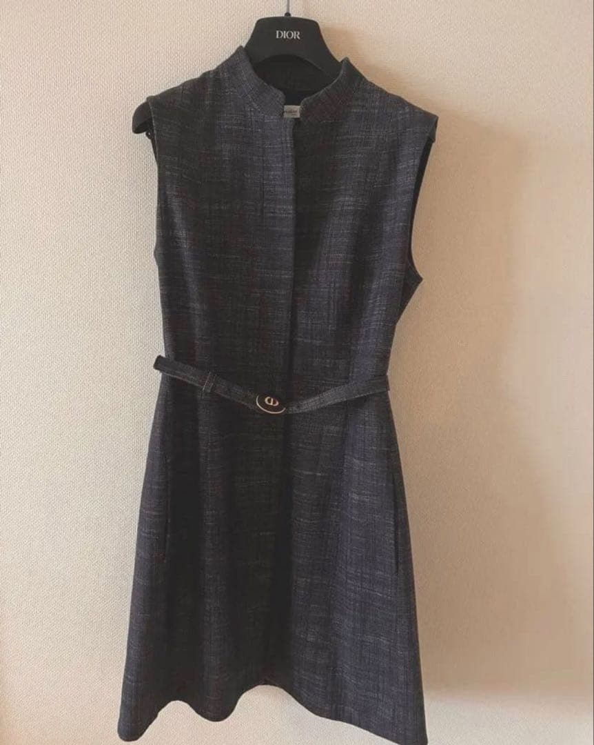 Dior ノースリーブワンピース　サイズ38 中古・古着通販】Christian Dior (クリスチャン ディオール