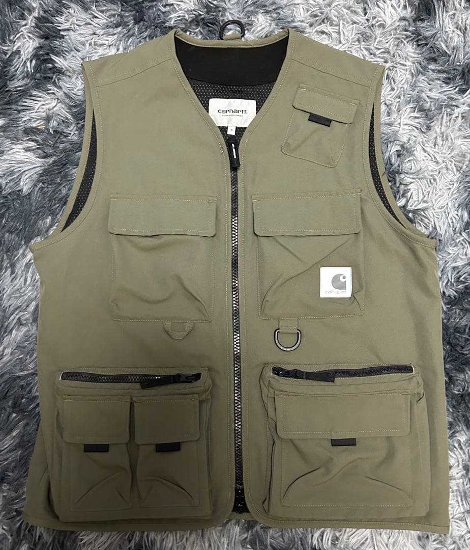 【美品】Carhartt オリーブ ジップアップベスト　ELMWOOD VEST 楽天市場】Carhartt WIP カーハート WIP I026023