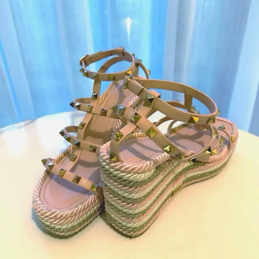 VALENTINO ヴァレンティノ ウェッジサンダル 楽天市場】ヴァレンティノ VALENTINO ストラップ付 ウェッジサンダル