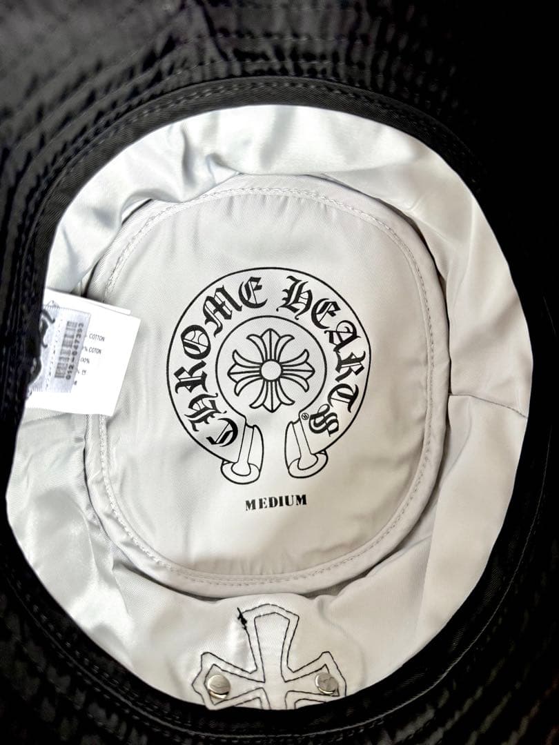 CHROME HEARTS （クロムハーツ） レザークロスパッチ バケットハット