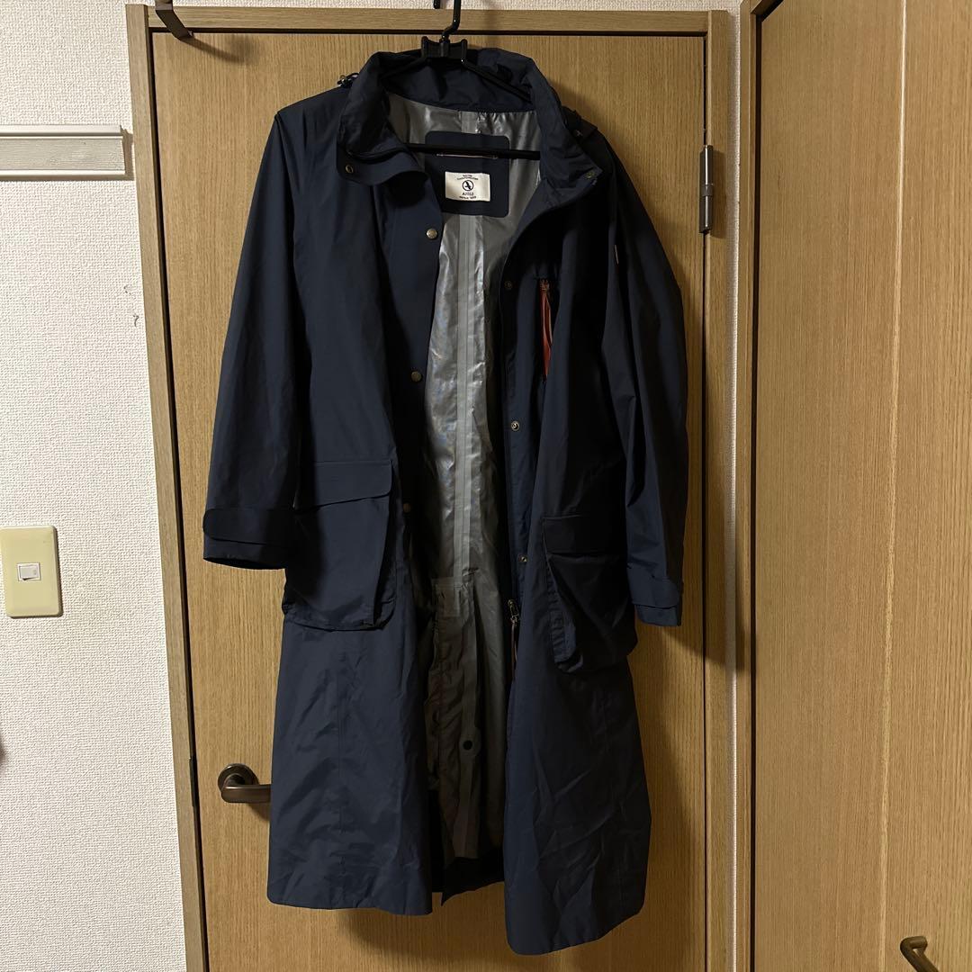 AIGLE ネイビー レインコート AIGLE（エーグル） レインコート カッパ ゴアテックス フーデッド