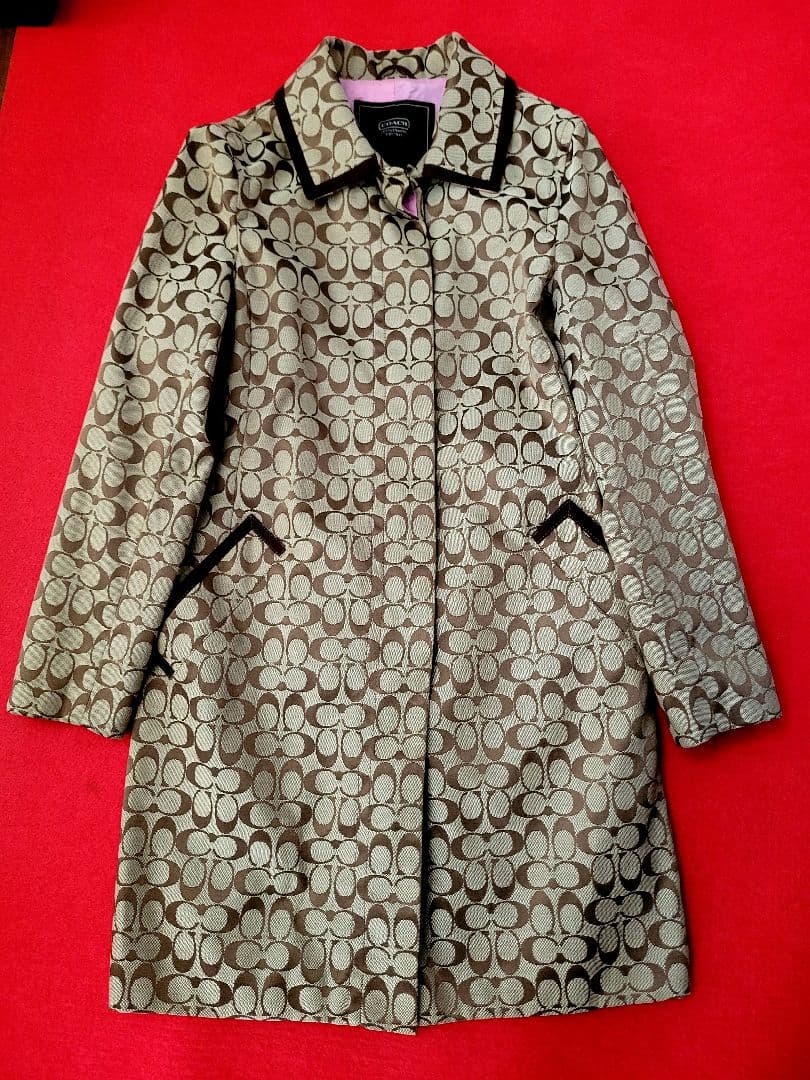 COACHシグネチャー柄チェスターコート 4 公式】COACH – コーチ | シグネチャー タートルネック