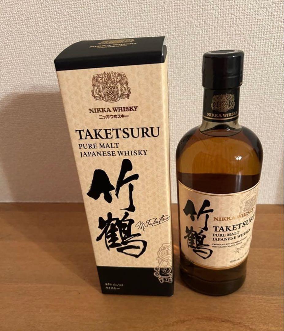 ニッカウヰスキー 竹鶴ピュアモルトウイスキー700ml 新カートン付き 量り売り ニッカ 竹鶴 ピュアモルト 100ml 43度 ウイスキー お試し