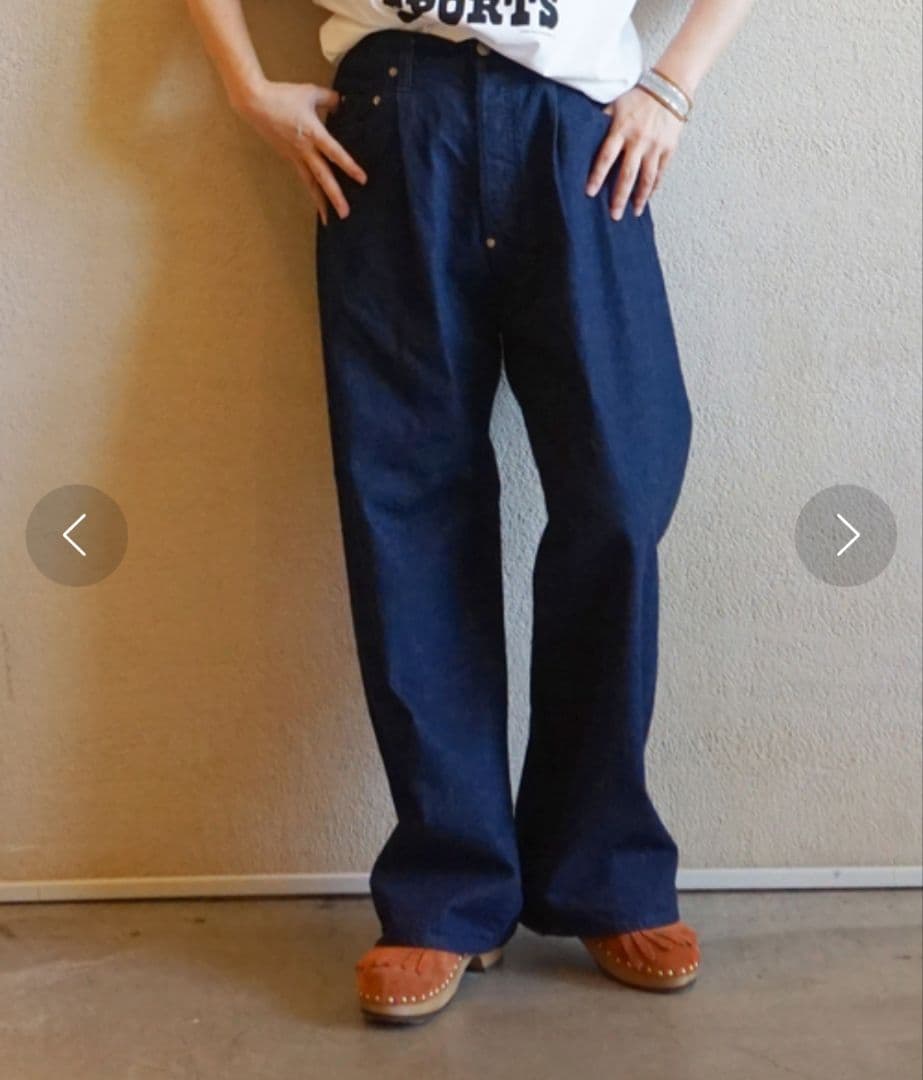 ジャーナルスタンダードラックス 12ozデニム タック5PK 日本製 M ワイド JOURNAL STANDARD LUXE（ジャーナルスタンダード ラックス）の「12OZ
