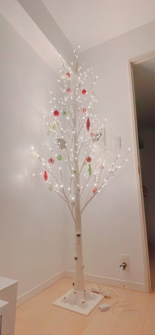 コストコ 白樺 クリスマスツリー オーナメント付き - メルカリ
