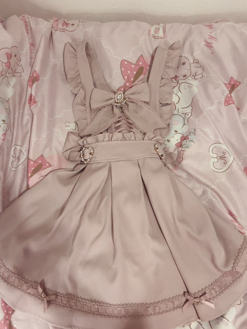 リズリサ バックカシュクールエプロンジャンスカ ピンク フロントリボンUあきジャンスカ ｜ LIZ LISA（リズリサ）公式通販