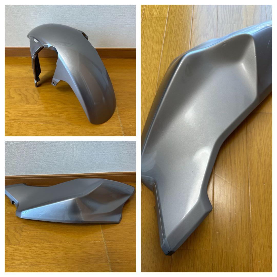 タンクカバー　フロントフェンダー　バイクパーツ　外装 ZXMT製ZX-6R フロントタンクカバー 黒 D0606-11 社外 中古 バイク 部品
