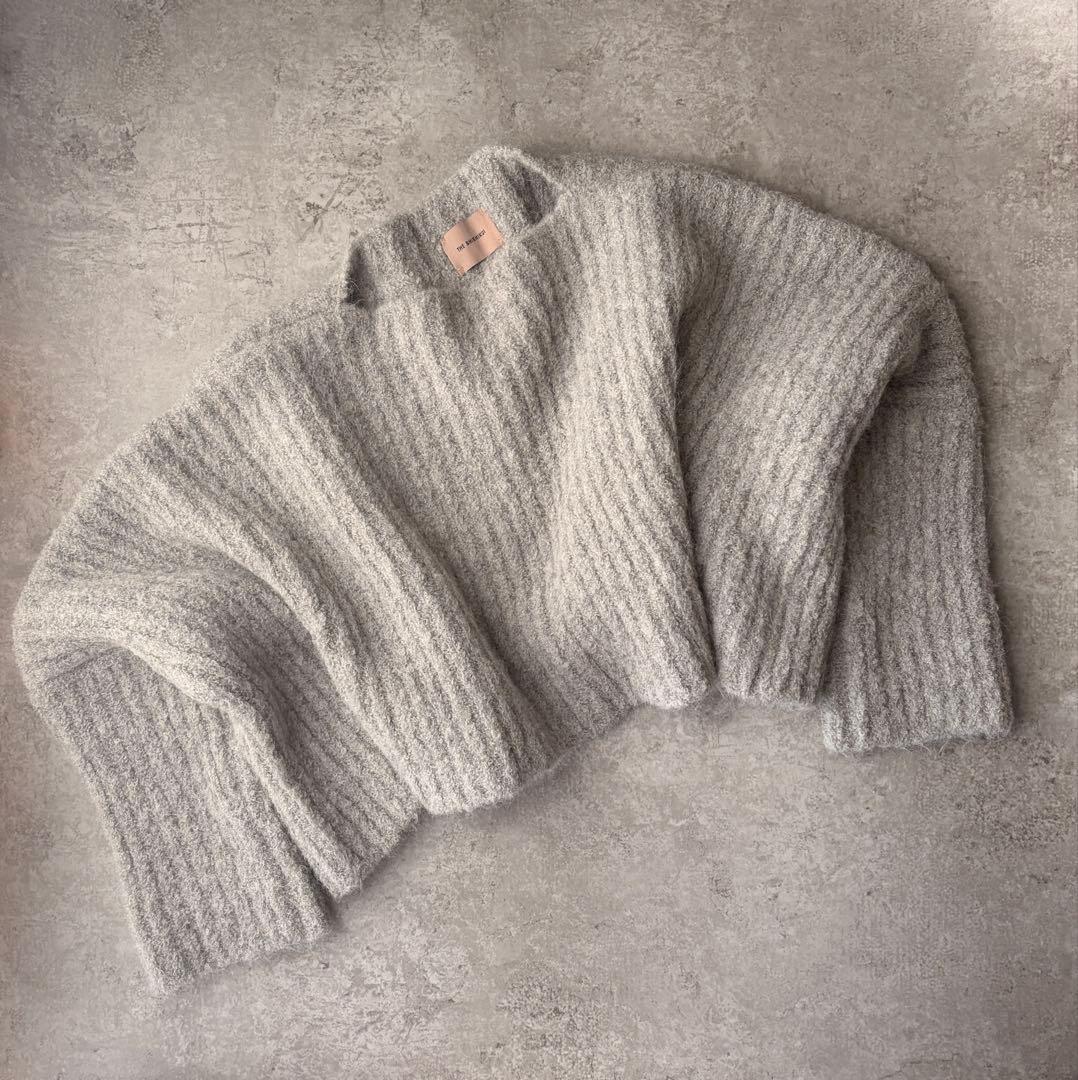 THE SHISHIKUI グレー 長袖　セーター　ニット アルパカ THE SHISHIKUI アルパカ85ニット L GRAY - メルカリ