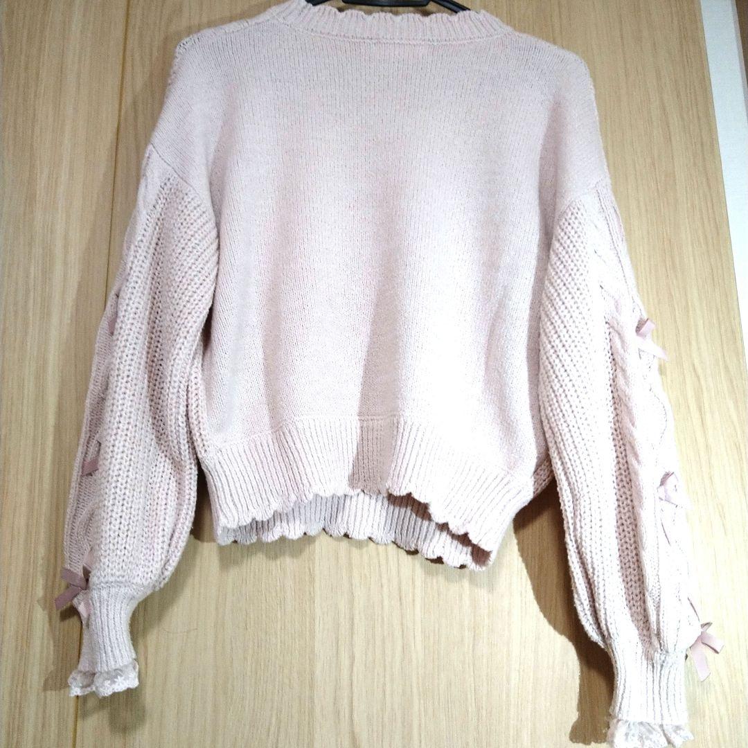 LIZLISA リズリサ Twin Bears ニット トップス くま ピンク - メルカリ