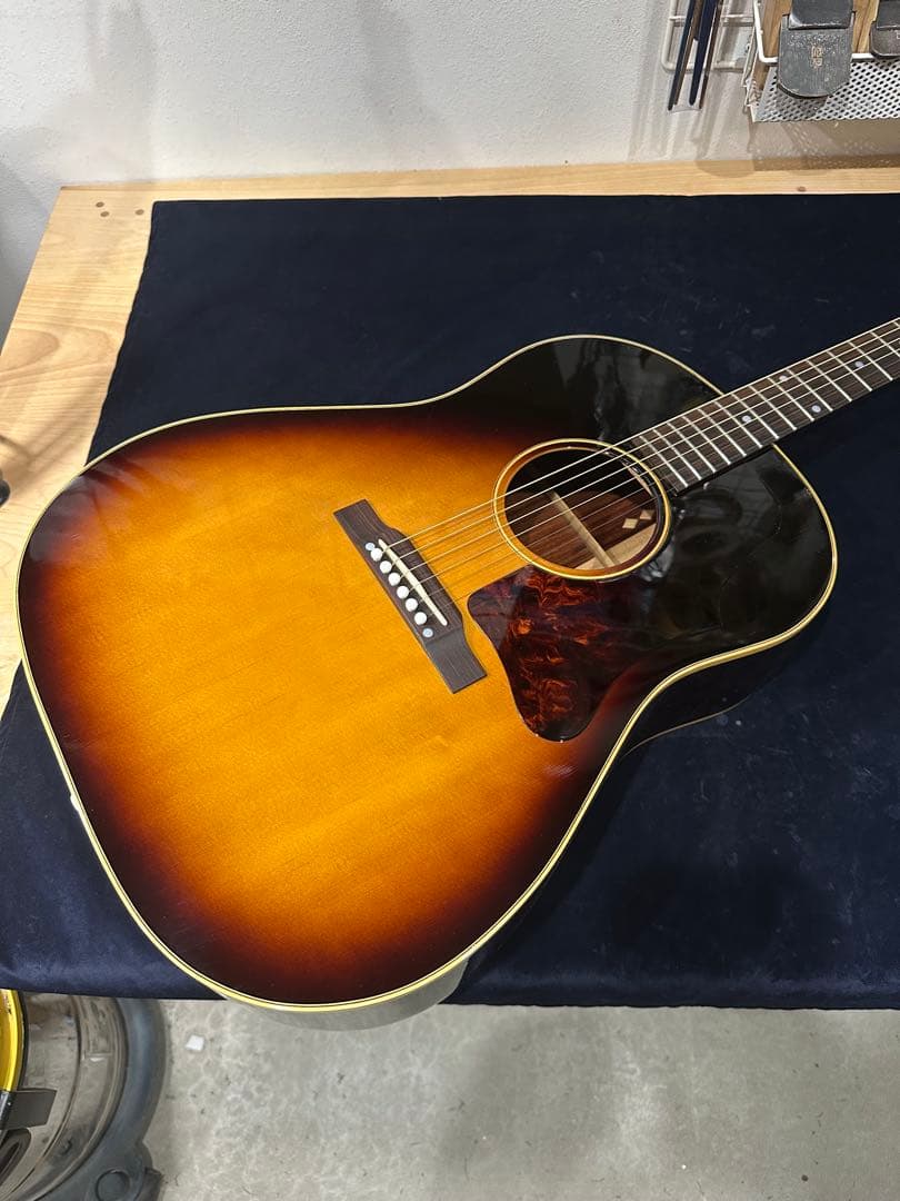 個人製作　j-45コピーモデル　2025年7月完成 J-45 Special Satin Vintage Sunburst / 2025: アコースティックギター
