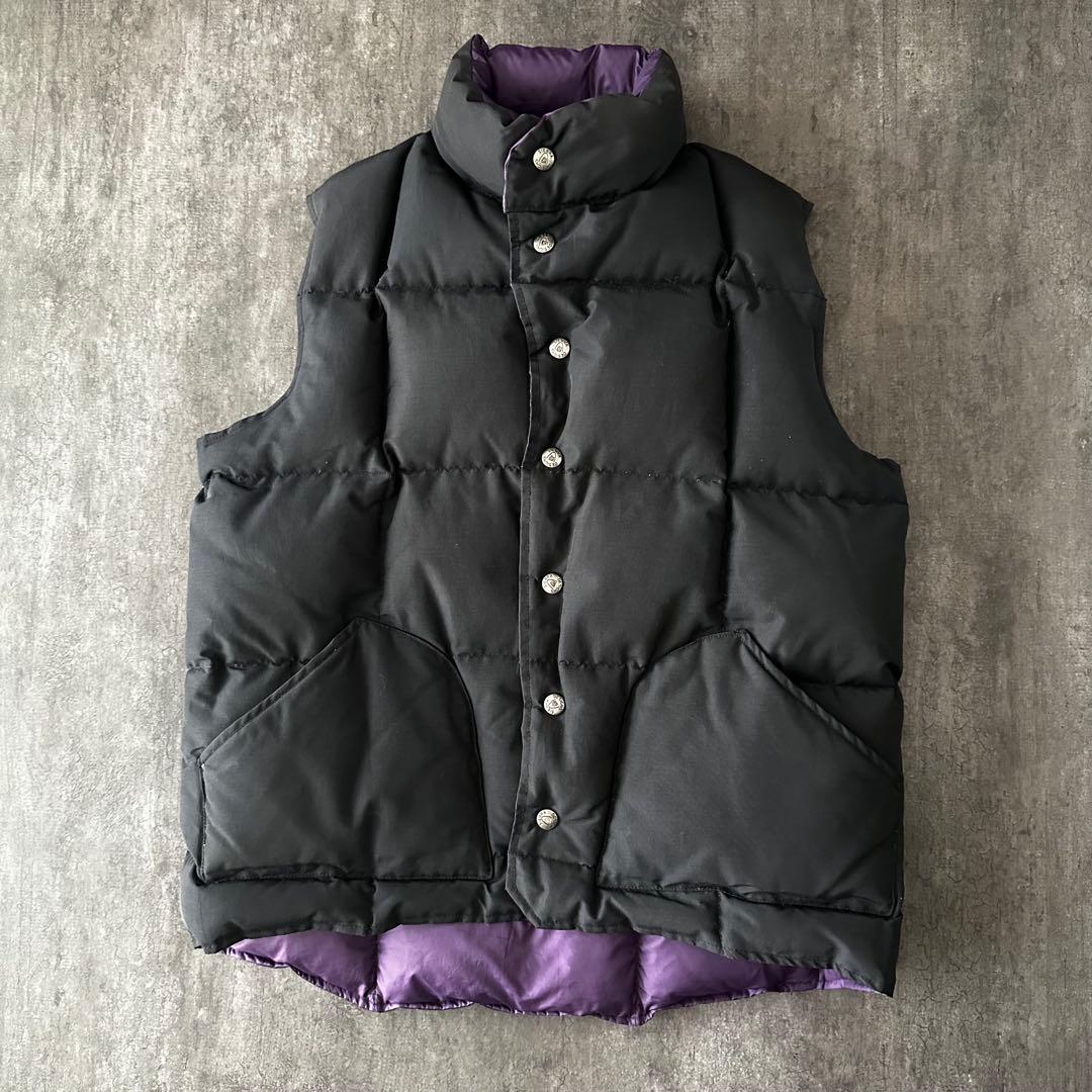 SIERRA DESIGNS リバーシブルダウンベスト ブラック/パープル 中古・古着通販】SIERRA DESIGNS (シエラデザインズ) PENDLETON (ペン