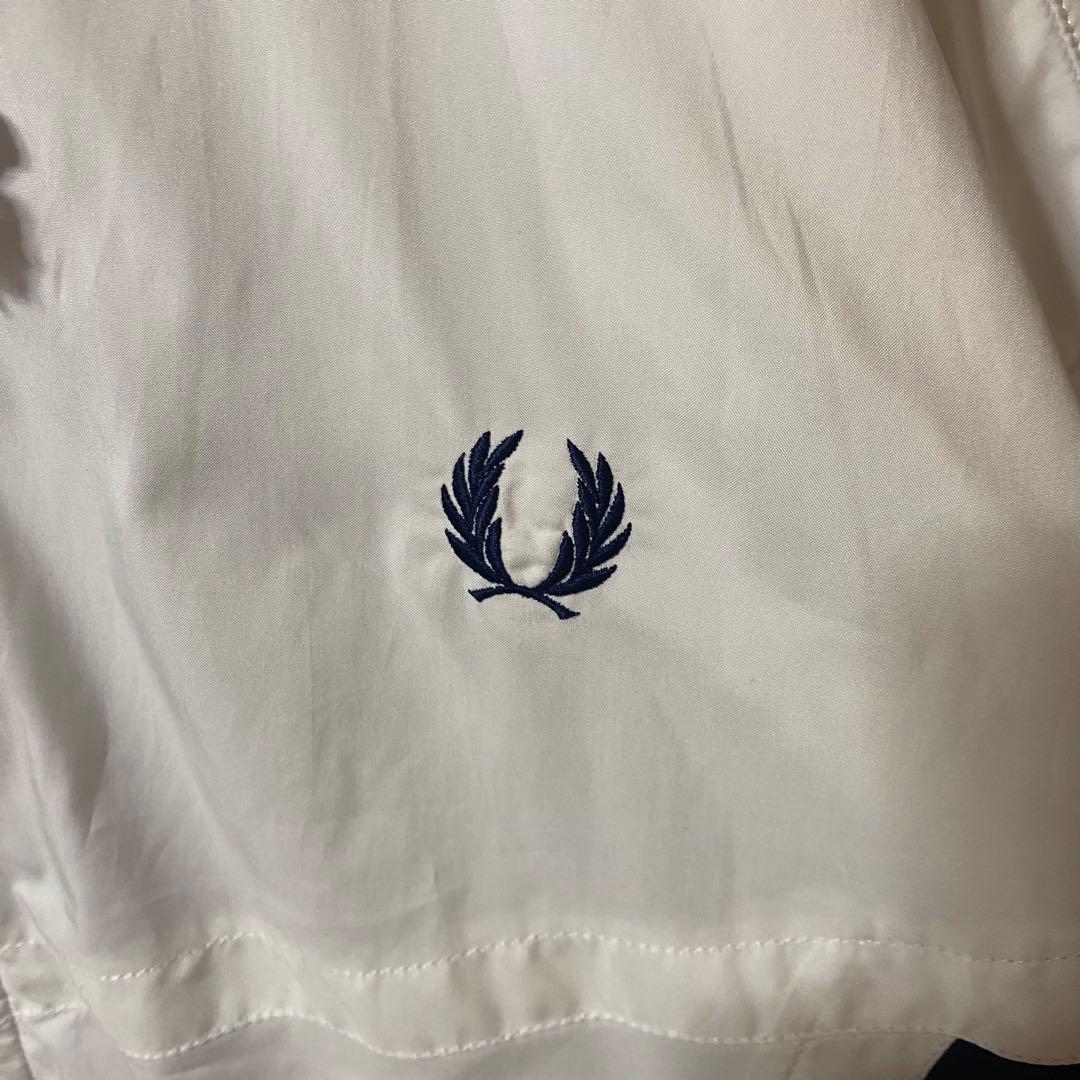 フレッドペリー 90s日本製 セットアップナイロンジャケット 総刺繍ロゴ